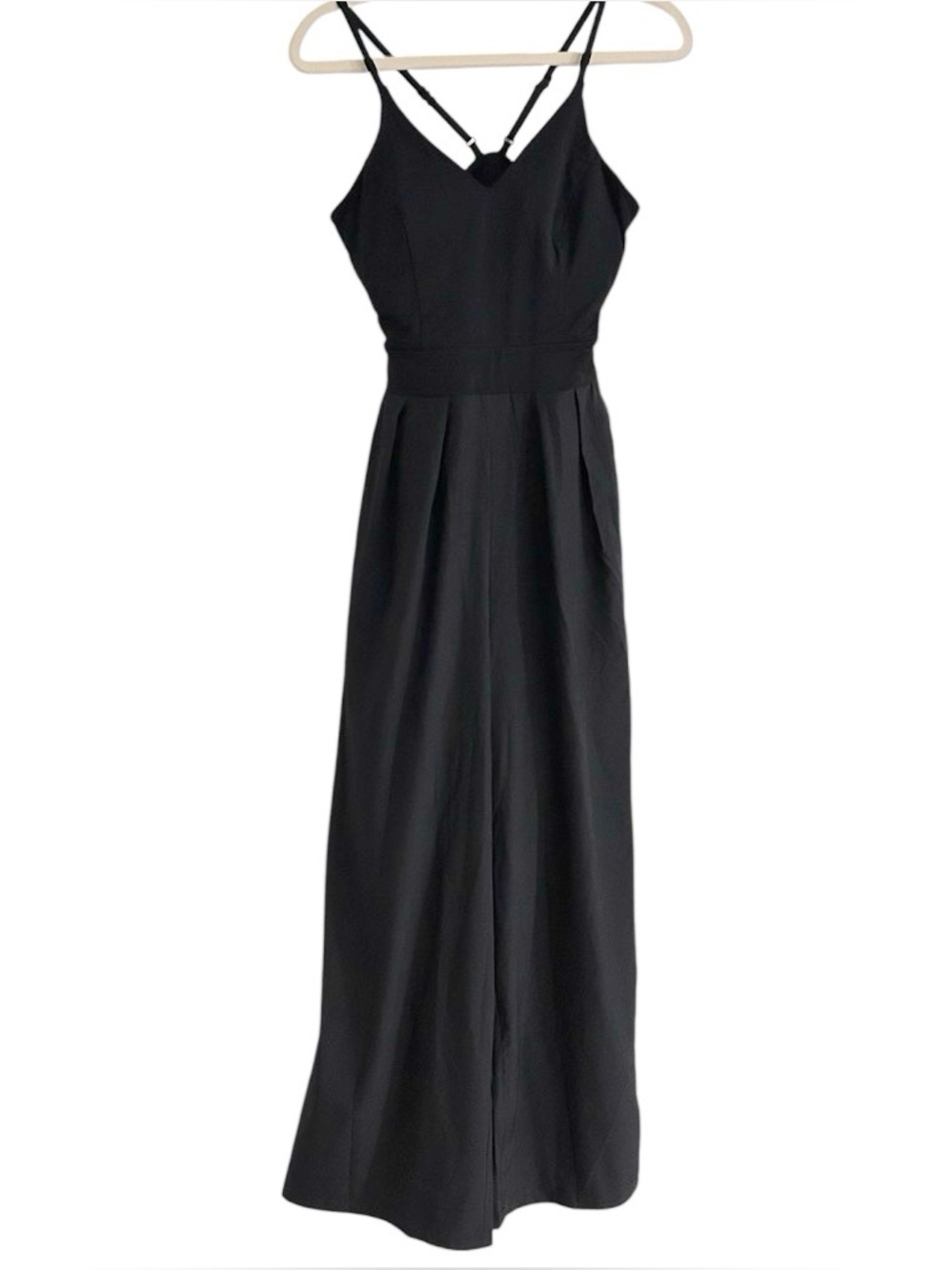Halara Jumpsuit Size Small Open Back Black NWOT